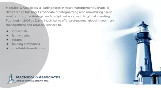 Choose MacNicol & Associates for Asset Management in Canada