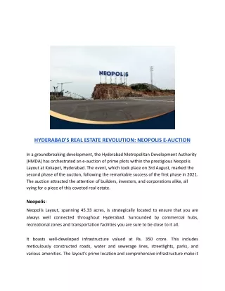 HYDERABAD'S REAL ESTATE REVOLUTION_ NEOPOLIS E-AUCTION