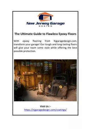 The Ultimate Guide to Flawless Epoxy Floors