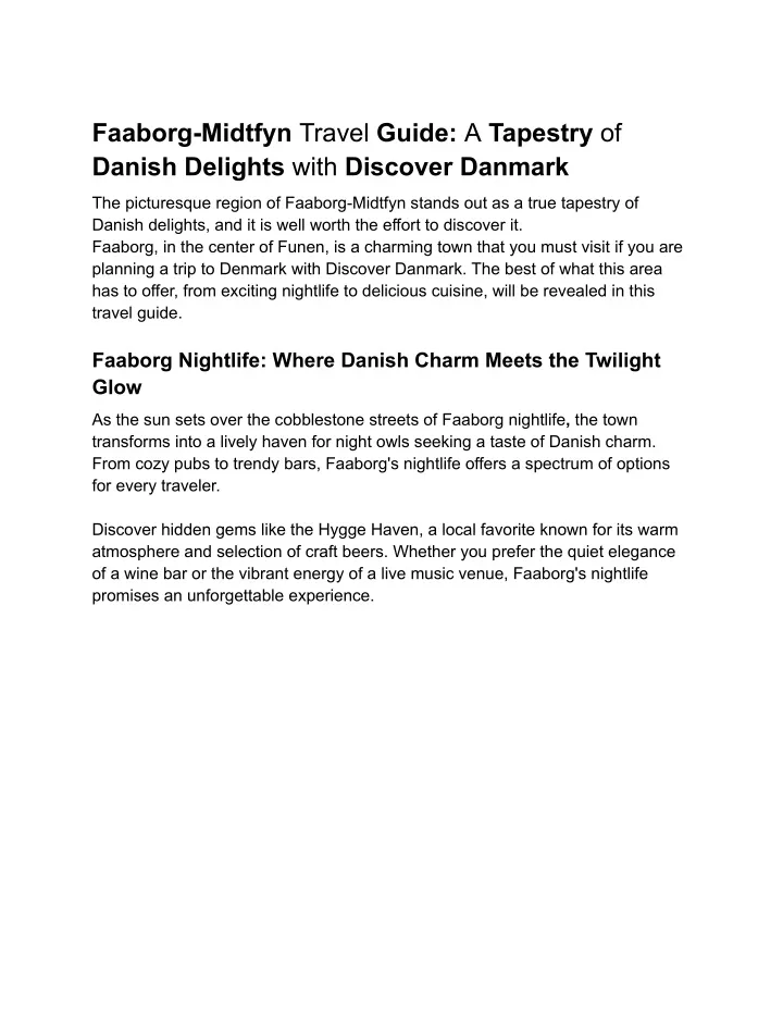faaborg midtfyn travel guide a tapestry of danish