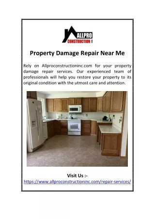 Property Damage Repair Near Me