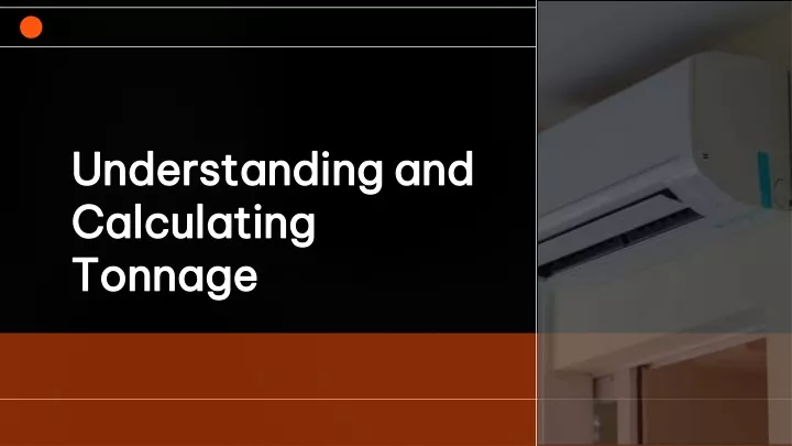 understanding and calculating tonnage