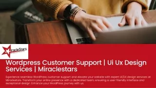 Ui Ux Design Services | Web Development Agency | Miraclestars