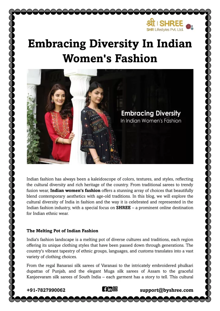 embracing diversity in indian women s fashion