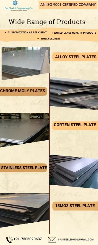 15Mo3 Steel Plate Stockists