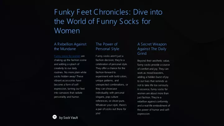 funky feet chronicles dive into the world