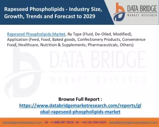 rapeseed phospholipids industry size growth