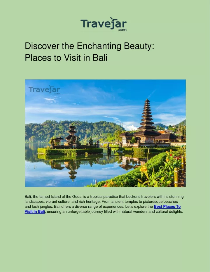 discover the enchanting beauty places to visit in bali