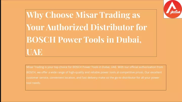 why choose misar trading as your authorized