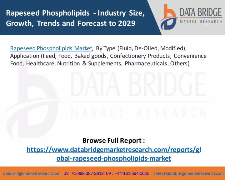 rapeseed phospholipids industry size growth