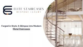 Modern Metal Staircases - Elite Staircases