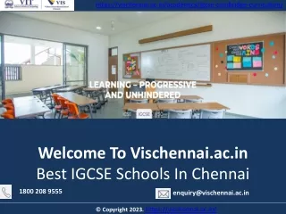 https vischennai ac in academics igcse cambridge