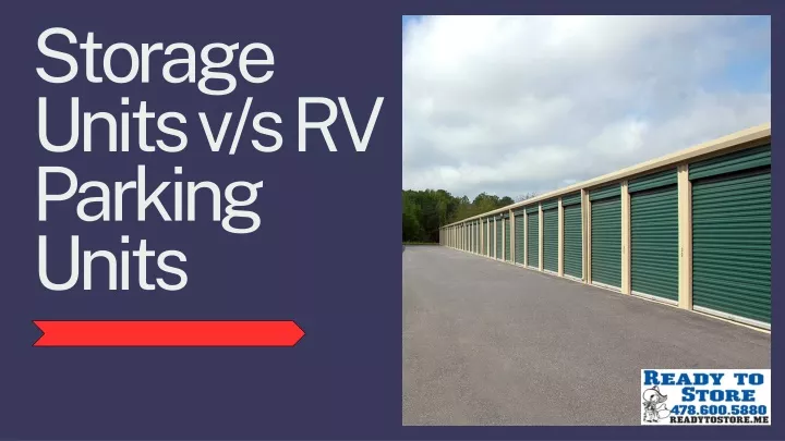 storage units v s rv parking units