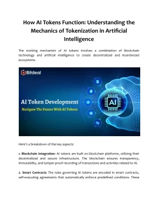 how ai tokens function understanding