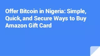 offer bitcoin in nigeria simple quick and secure ways to buy amazon gift card