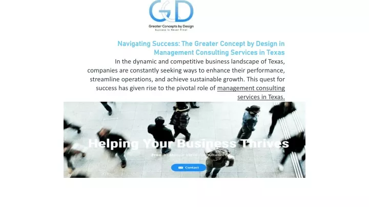 navigating success the greater concept by design