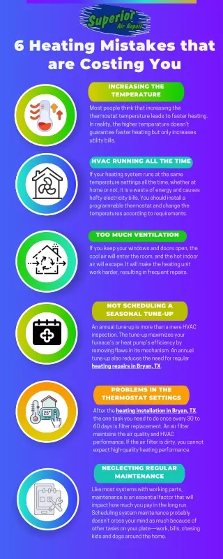 6 Heating Mistakes that are Costing You