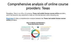 Texas Real Estate License Course Online