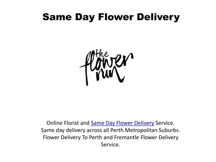 same day flower delivery