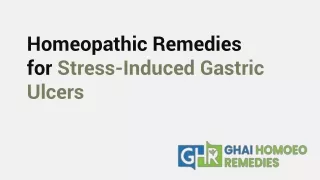 Homeopathic Remedies for Stress-Induced Gastric Ulcers