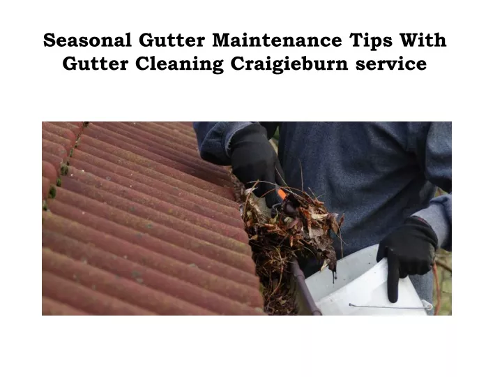 seasonal gutter maintenance tips with gutter cleaning craigieburn service