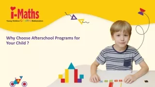 Why Choose Afterschool Programs for Your Child