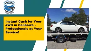 Get the Best Cash for Unwanted 4WD Cars in Canberra