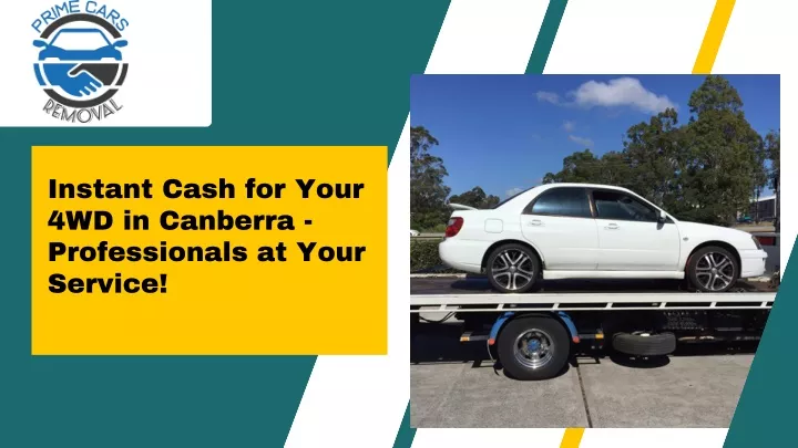 instant cash for your 4wd in canberra