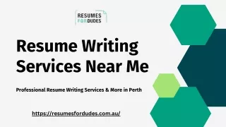 Resume Writing Services Near Me - Resumes For Dudes