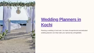 Planning Bliss: How to Choose the Right Wedding Planner in Kochi