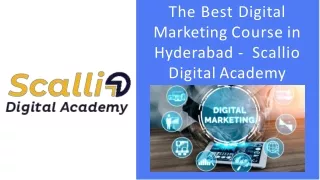 The best digital marketing course in hyderabad scallio digital academy.