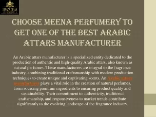 Arabic attars manufacturer