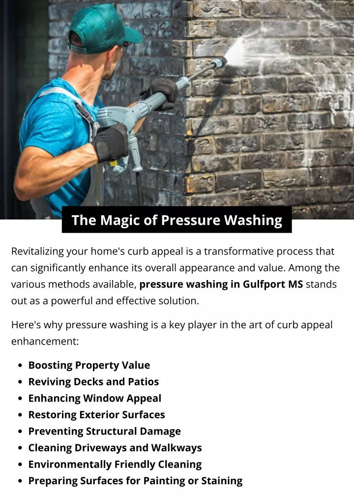 the magic of pressure washing