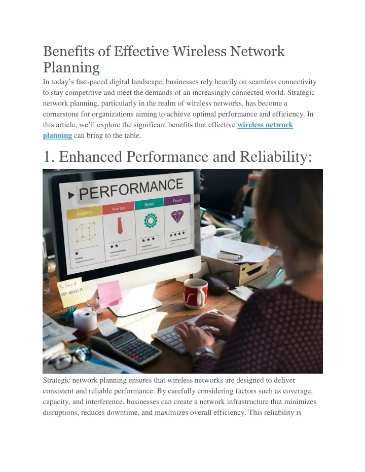 benefits of effective wireless network planning