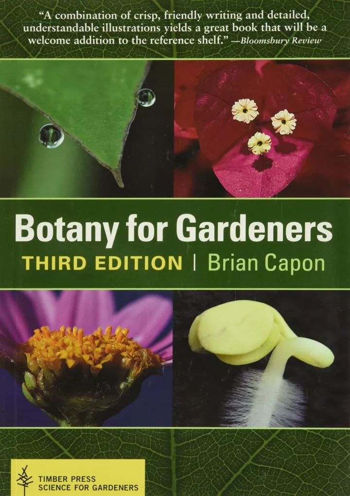 download pdf botany for gardeners 3rd edition