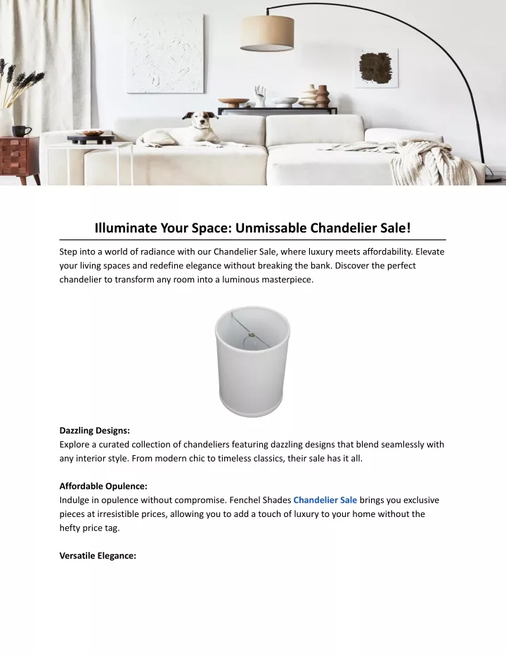 illuminate your space unmissable chandelier sale