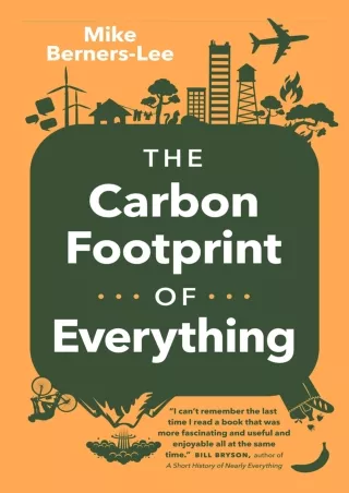 [PDF READ ONLINE]  The Carbon Footprint of Everything