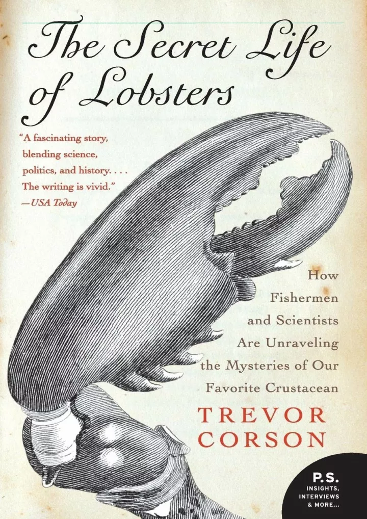 pdf read the secret life of lobsters