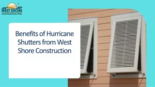 Bahama Shutters Tampa FL-West Shore Construction