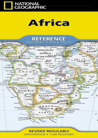 PDF_  National Geographic Africa Map (folded with flags and facts) (National Geo