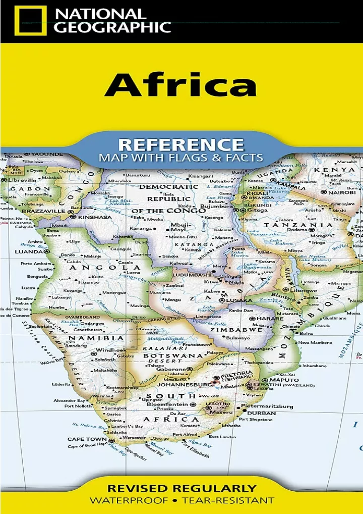 pdf national geographic africa map folded with