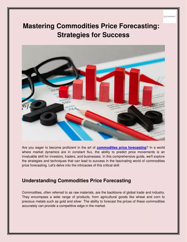 mastering commodities price forecasting