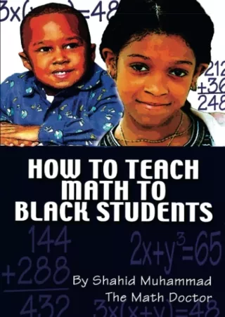 PDF/READ  How to Teach Math to Black Students