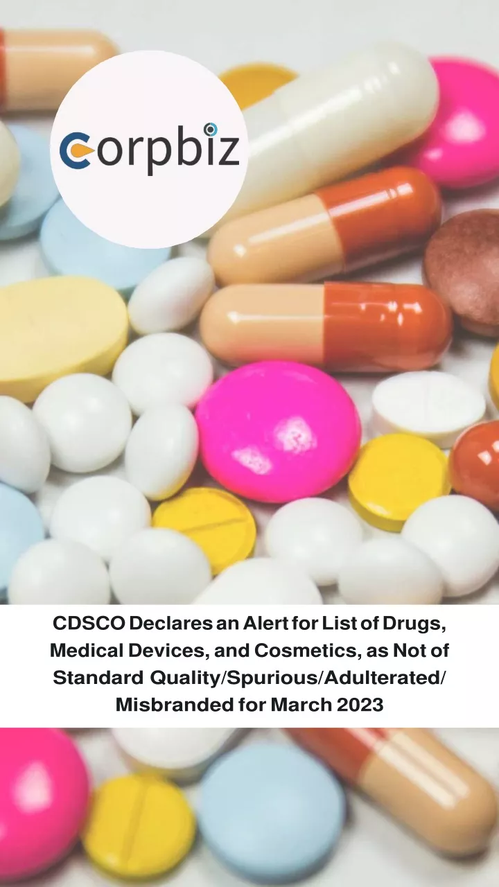 cdsco declares an alert for list of drugs medical