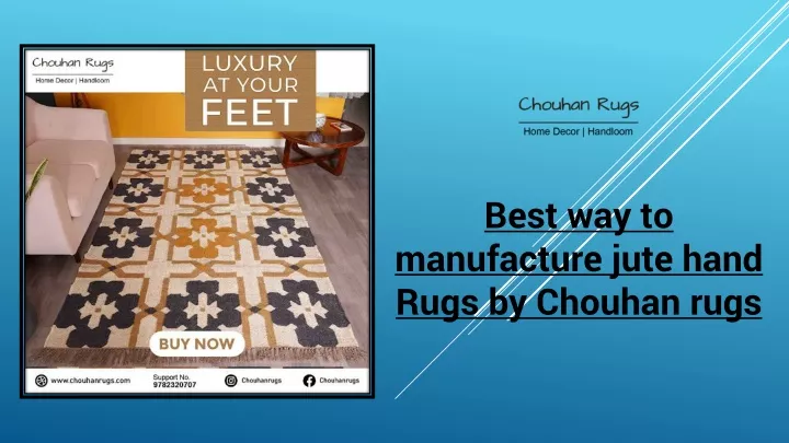 best way to manufacture jute hand rugs by chouhan