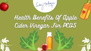 Health Benefits Of Apple Cider Vinegar For PCOS