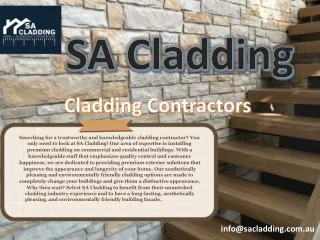 Cladding Contractors By SA Cladding