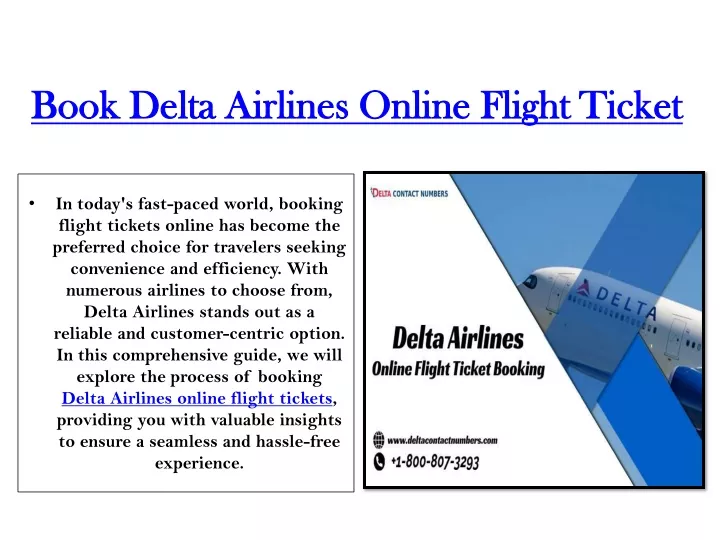 book delta airlines online flight ticket