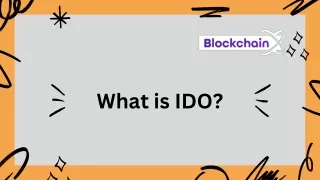 What is IDO?