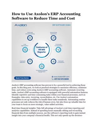how to use axolon s erp accounting software
